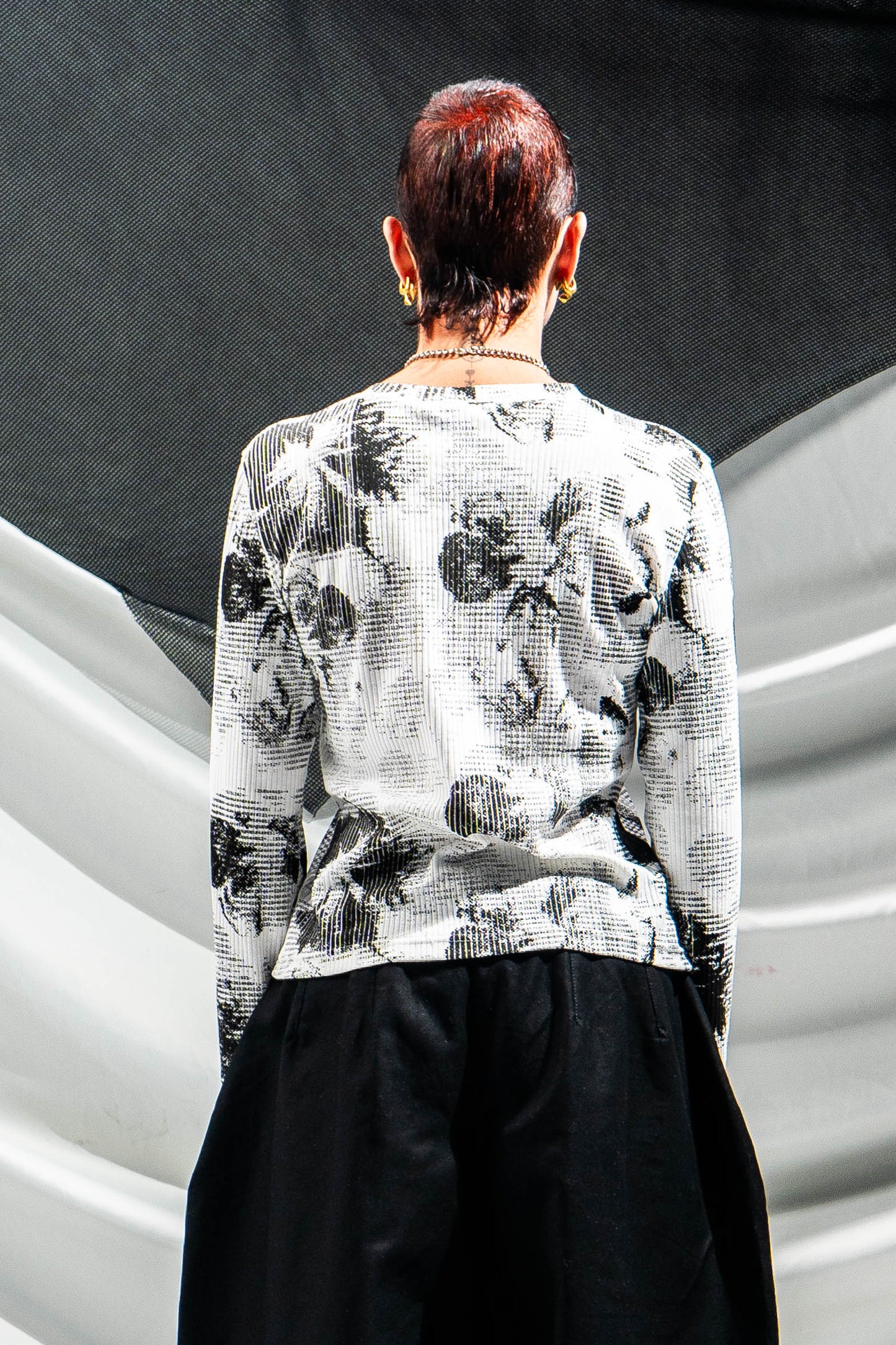 Floral Rib Long Sleeve