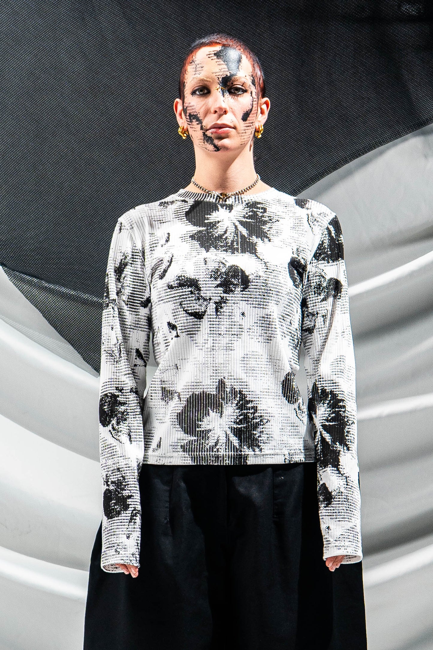 Floral Rib Long Sleeve