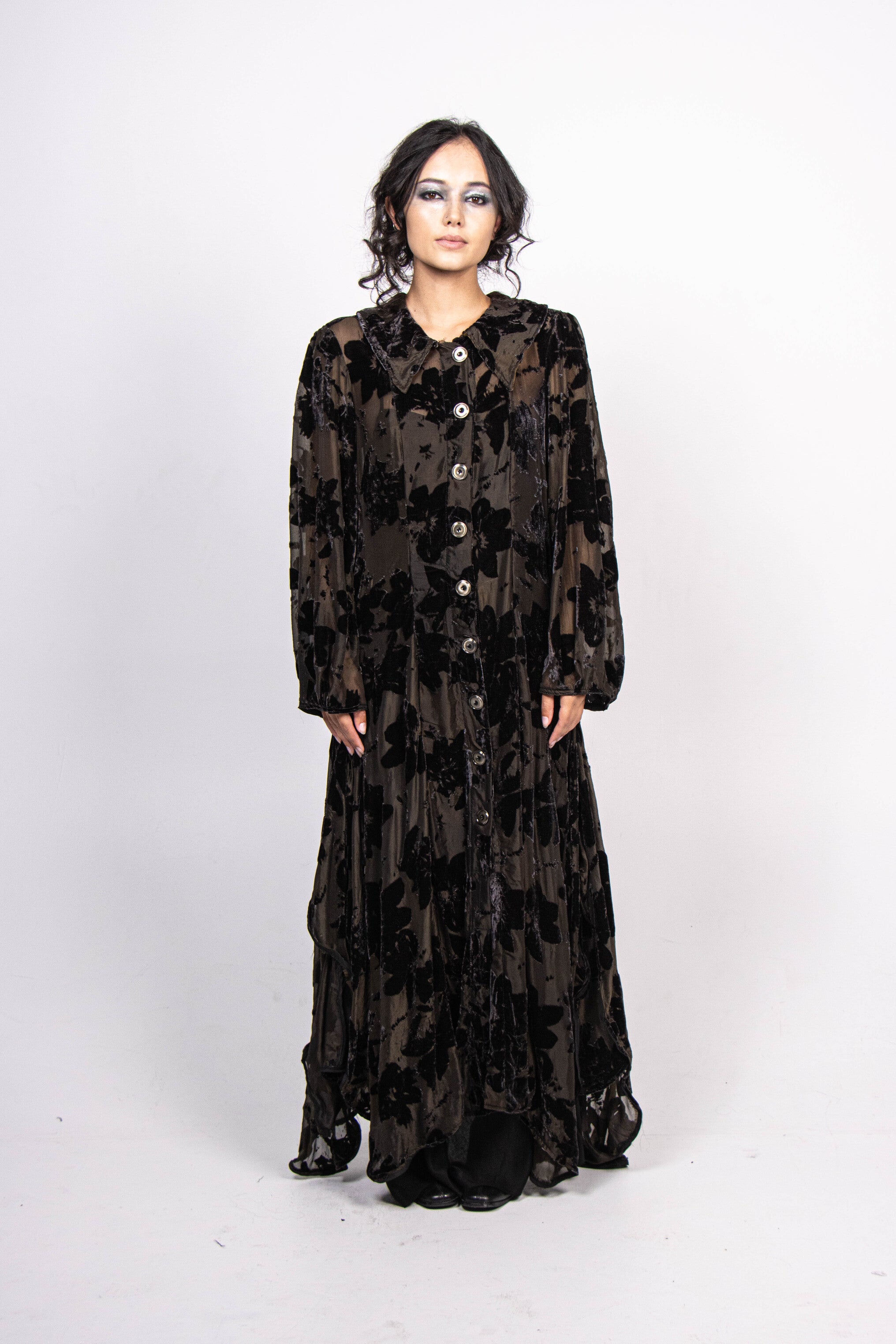 Silk Devore Dress